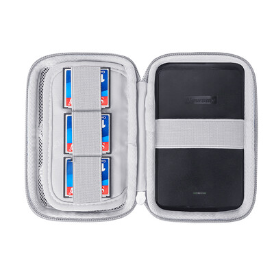 

BUBM mobile hard disk protection kit Seagate Toshiba Western Digital 25-inch shockproof hard disk case shockproof bag black small ERD