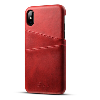 

Sportler leather iphone case iphone X8 plus7 plus6s HUAWEI mate 10 shell creative cover card sleeve