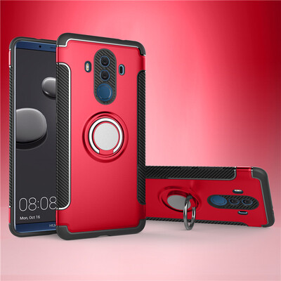 

Huawei Mate 1010 Pro Armor Car Magnetic Suction Ring Bracket Silicon TPU Hard PC Phone Case