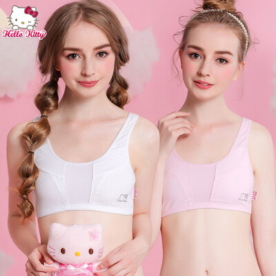 

HELLO KITTY girl underwear bra development period underwear vest cotton fabric KTW004 2 pieces 80A