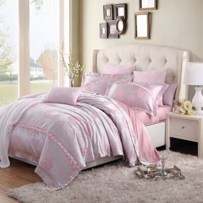 

BoYing Home Textiles BEYOND bed set of European yarn-dyed jacquard wedding mattress four sets of 18m bed Ai honey 220 240cm