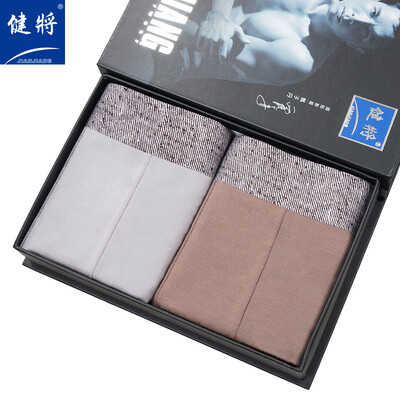 

Jianjin Mens Underwear 2 Pack Panties Mens Modal Fiber Boxer Pants No Traces J6128 Mixed Color