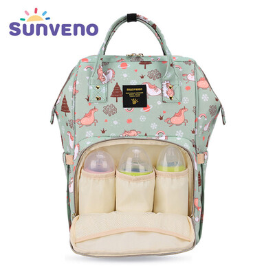 

Sunveno Мода Mummy Материнство Подгузник Подгузник Сумка Большие Детские Медсестры Путешествия Рюкзак Дизайнер Коляска Сумка Baby Уход Единорог