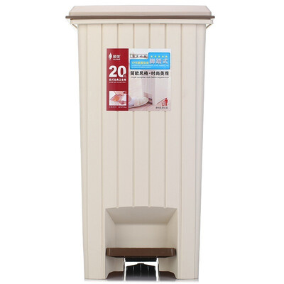 

Jingdong Supermarket Shun Mei 10L trash cans square pedal flip with handle European health barrels SM-2601 two loaded