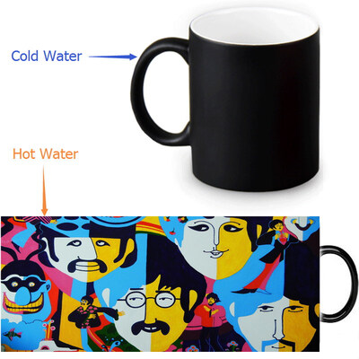 

The Beatles Yellow Submarine 350ml12oz Heat Reveal Mug Color Change Coffee Cup Sensitive Morphing Mugs Magic Mug Milk Tea Cups