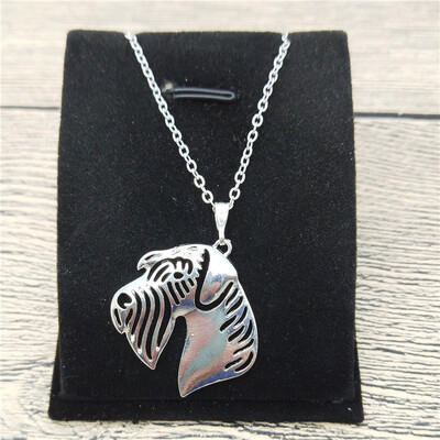 

New Schnauzer Necklace Trendy Style Miniature Schnauzer Pendant Necklace Women Fashion Pet Dog Jewellery