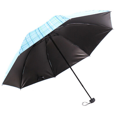 

Paradise Umbrella Vinyl Fine Three-fold Umbrella Sun Umbrella Blue 33346E