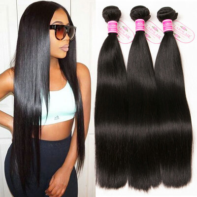 

CLAROLAIR Hair Products 3 Bundles Brazilian Virgin Hair Straight Human Hair Weaves Straight Brazillian Straight Hair