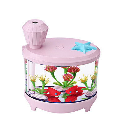 

460ml Fish Tank Essential Oil Diffuser Air Mist увлажнитель с Whisper-quiet Operation Portable USB 7 Изменение цвета светодиодных фонарей