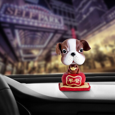 

Light shade guangyin car car decoration car accessories jewelry cartoon handmade simulation shaking head puppy crafts auspicious