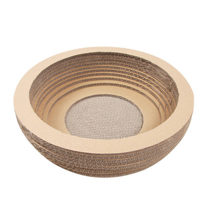 

HANHANLEYUAN pet cat toy cat scratch board funny cat claw board cat scratching box kitten cat scratching catnip bowl corrugated paper pad grinding toy sisal sofa cat litter supplies large