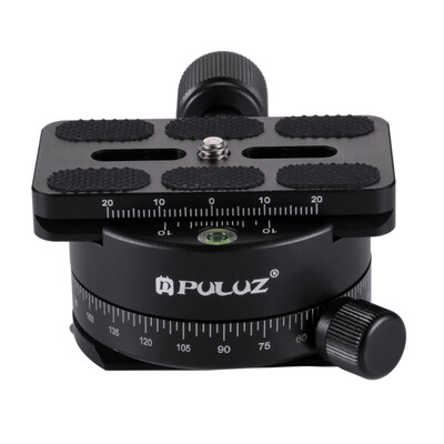 

PULUZ Aluminum Alloy 360 Degree Rotation Panorama Ball Head with Quick Release Plate for Camera Tripod Head