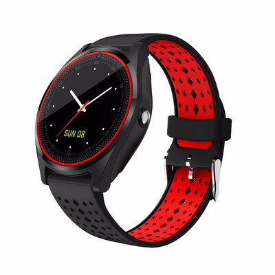 

KYM V9 Smart Watch clock With Camera Bluetooth Connected SIM Card Smartwatch Pedometer Health For IOS Android Phone