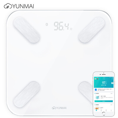 

Yunmai (YUNMAI) Легкий mini2T белый умный вес тела шкала шкалы веса шкалы шкалы веса тела 24 деталя тела данные Bluetooth свет соединения APP control