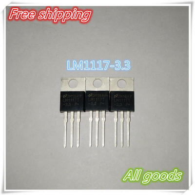 

Free Shipping 10pcs LM1117T-3.3 LM1117T LM1117 Low Dropout Voltage Regulator 3.3V