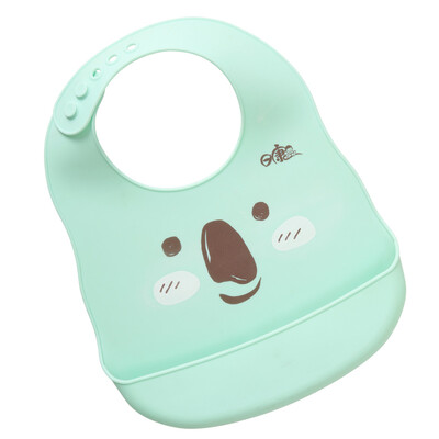 

Rikang baby bib saliva towel silicone waterproof bib RK-X4007 blue