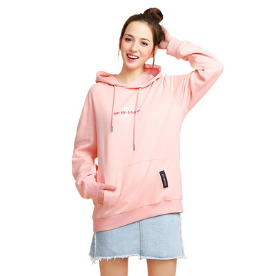 

Intercrew sweater female 2018 autumn new couple sweater Korean casual fashion couple sweater hooded three-dimensional foam letter printing ITS1TH31M pink 100XL