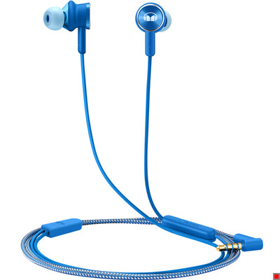 

Glory Mighty Headphones 2 AM17 Сабвуфер HiFi Stereo Cable Входящие наушники (синий)