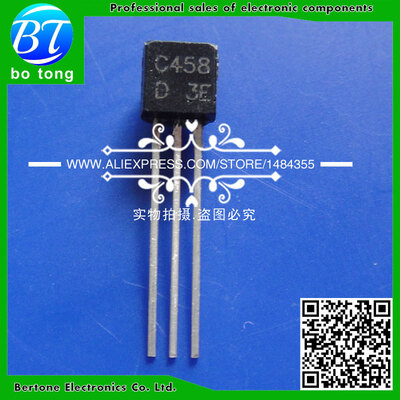 

Free shipping C458D 2SC458D 2SC458 TO-92 200pcs/bag TO-92 NPN Epitaxial Planar Silicon Transistors power triode transistor