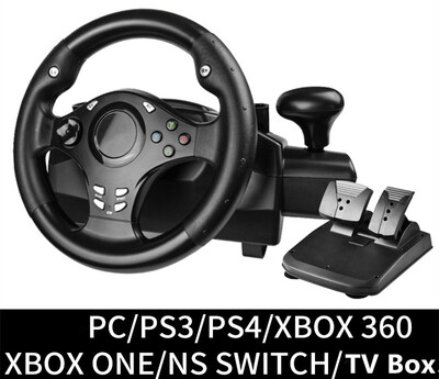 

Computer game steering wheel car driving simulator training aircraft test drive schoolautomobile race Vibration 270 degrees