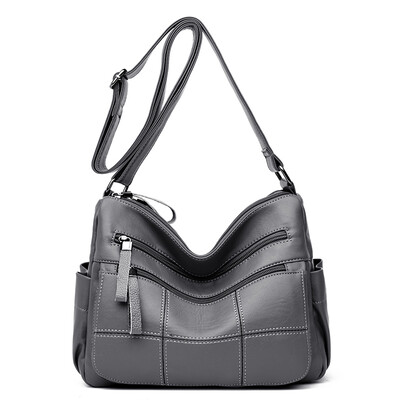 

Handbags 2018 new fashion women bag middle-aged ladies bag wild shoulder Messenger bag large capacity soft PU big bag