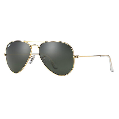 

Ray-Ban Ray-Ban Авиатор солнцезащитные очки для мужчин и женщин серии Золотая рамка зеленые линзы очки солнцезащитные очки RB3025 L0205 58мм