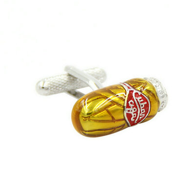 

Yoursfs® Copper с золотым покрытием Cigar Style Cufflink Мужские ювелирные изделия