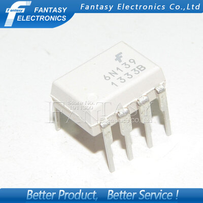 

50PCS 6N139 DIP8 DIP photoelectric coupler new and original free shipping
