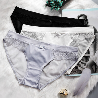 

Scarecrow MEXICAN Panties Lace Low-rise Sexy Mesh Openwork Briefs 3 Pack 81825 Sexy Mesh Combination 1