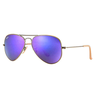

Rayban Retro Aviator Женские солнцезащитные очки для мужчин Поляризованный объектив с ртутью Pialot Style Светоотражающий цвет 3025
