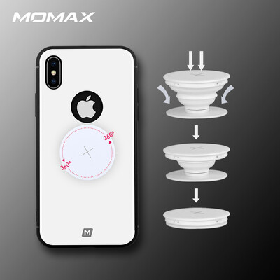 

MOMAX Apple X Mobile Shell iPhoneX10 Phone Cover 58 Inch All-inclusive Perspex Hard Shell Phone Holder White