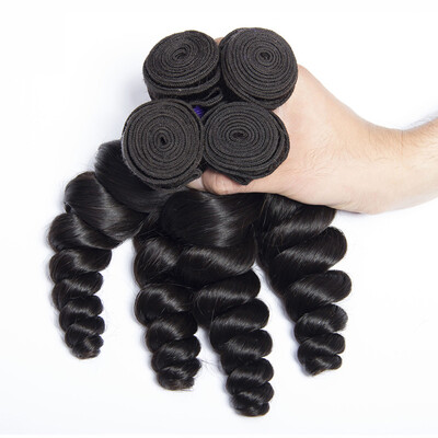 

Osolovely Hair Brazilian Loose Wave Bundles With Closure 100 Human Hair Brazilian Hair Weave 3 PcsLot Bundles