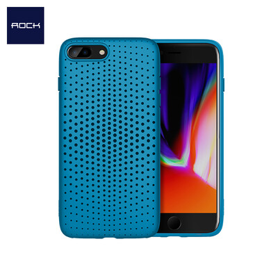 

Rock ROCK Apple 8 Plus7 Plus Mobile Shell iPhone8 Plus7 Plus Cover Light Breathable Silicone Softshell Shell Series Blue