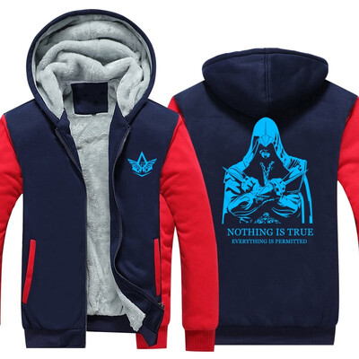

2018 Game Luminous pattern Thicken Hooded Zipper Coat Jacket Sweatshirt USA SIZE free shipping Hoodies
