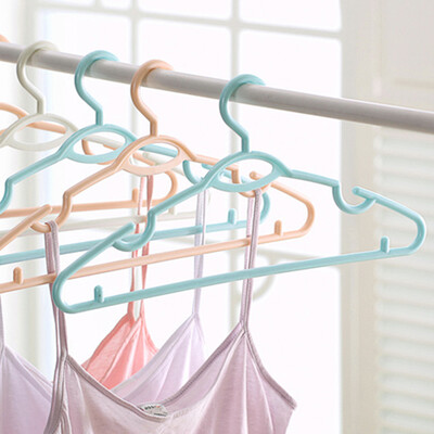 

ETCONY hanger plastic wide shoulder drying rack no trace non-slip hanger 20 only wet&dry drying rack adult children windproof clothes support YTL-306