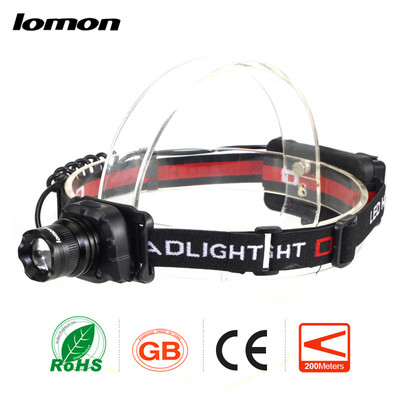 

Induction Switch Zoom LED Headlamp Rotate Headlight 2 * 18650 Rechargeable Battery+ charger LED Head Light Waterproof Outdoors Cyc