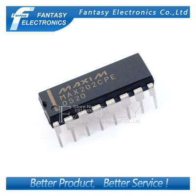 

10PCS MAX202CPE DIP16 MAX202 DIP MAX202CP new and original IC free shipping