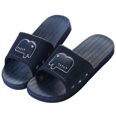 

Lovers couple bathroom slippers cute elephant bath plastic soft bottom sandals pink 3839 LJ89-88