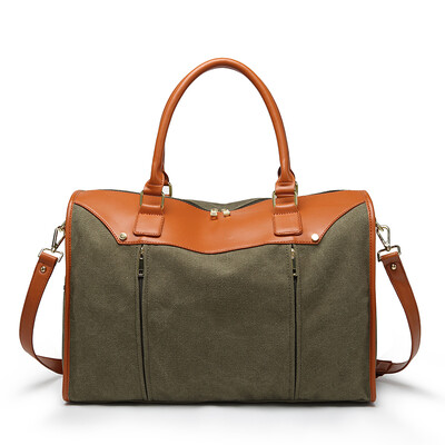 

Женские и мужские сумки для путешествий 2018 Fashion Pu Canvas Большая емкость Водонепроницаемая сумка для багажа
