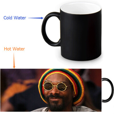 

Snoop Doggy 350ml12oz Heat Reveal Mug Color Change Coffee Cup Sensitive Morphing Mugs Magic Mug Milk Tea Cups