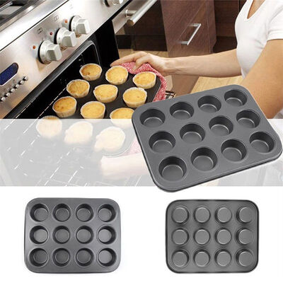 

12 Cups Muffin Cupcake Cake Bakeware Pan Tray Tin Mould Mold