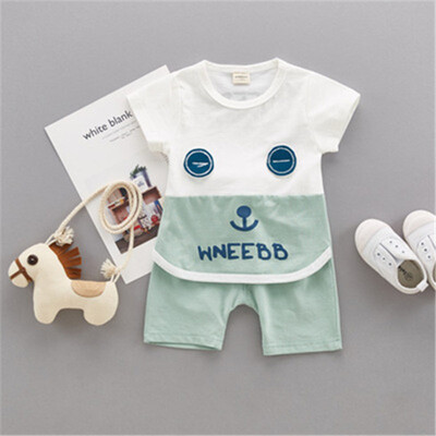 

Girls Clothing Sets 2018 New Summer Girls clothes cartoon Pattern Print Kids clothes T-shirt Red Shorts Children clothing