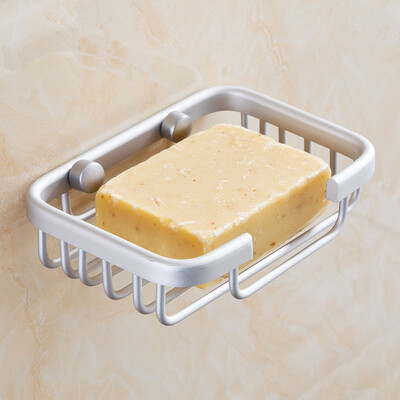 

Jiebi World Space Aluminum Soap Box Shelf Bathroom Bathroom Shelf Free Punch