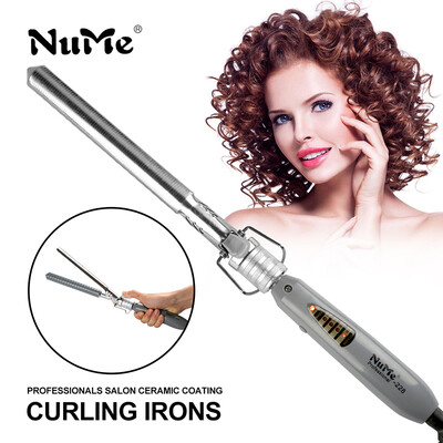 

NuMe Керамический керлинг Iron LED Дисплей для волос Curler 16 19 22 25 мм Набор керлинг Wand Цифровой инструмент для настройки температуры с перчаткой