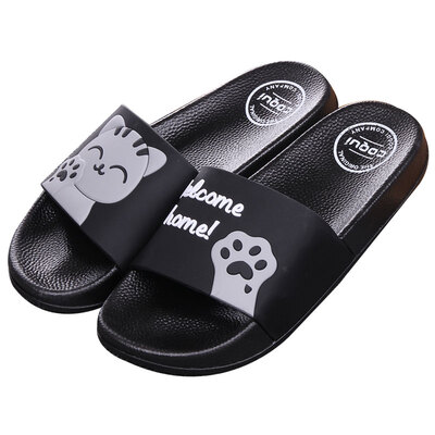 

Cool Coqui Slippers Couple Home Indoor Anti-skid Bathroom Slippers Sandals Black 43 Code CQ6266