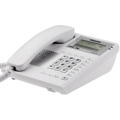 

Philips (PHILIPS) CORD281 телефонный идентификатор звонящего / домашний кабель / телефон / офис бизнес-офиса забыть машину автоматически снимать (белый)