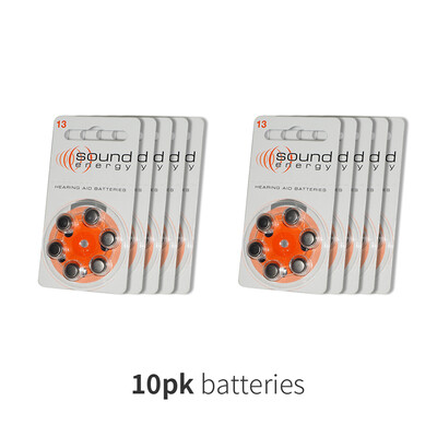

60 PCS / 10 карт Высокоэффективные долговечные слуховые аппараты Батареи для цинковой батареи 13 / A13