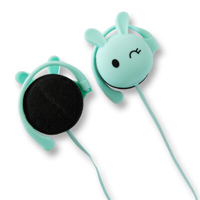 

Cute Rabbit Cartoon Stereo Earphone Headphone with mic 35mm Ear-hook Sports Headset for Girls Kids Xiaomi Mobile Phone Gift Mp3