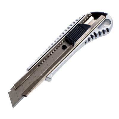 

Sharp energy RAYENR utility knife large 18mm aluminum alloy heavy duty wallpaper knife cutting paper out of the box tool knife knife utility knife wallpaper knife NR0055