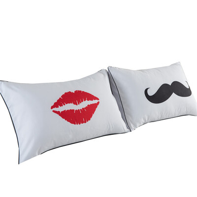 

iDouillet Подарочная наволочка с начинкой Большая ложка Маленькая ложка с конвертом Enclosure End Его и его постельные принадлежности День Святого Валентина Подарок